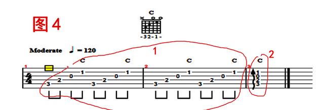 如何看懂吉他六线谱（吉他六线谱琵音符号标记说明）