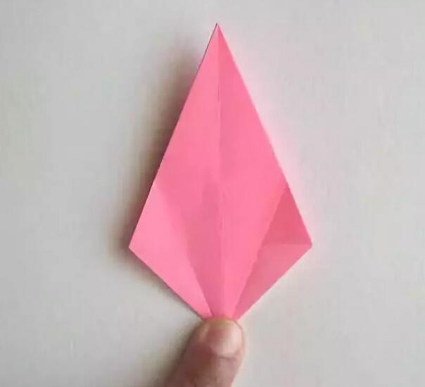 百合花折纸折法步骤图解